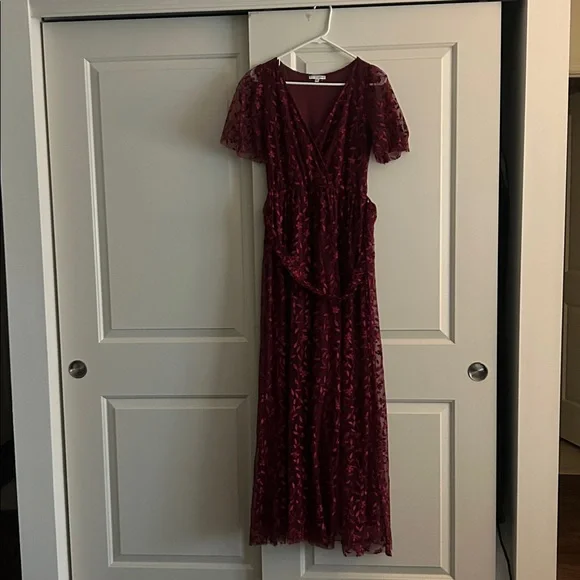 Baltic Born Marseille Burgundy Maxi Dress (M) - Picture 4 of 5
